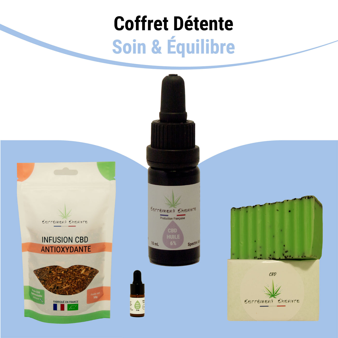 Carrément Chanvre - Coffret CBD Détente - Producteur Français