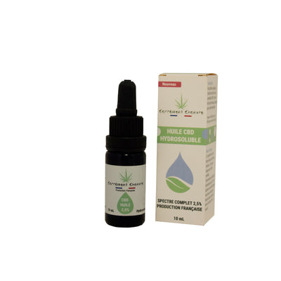 Huile CBD Hydrosoluble 2,5 % - Producteur - Carrément Chanvre Huiles pour le corps Carrement Chanvre 